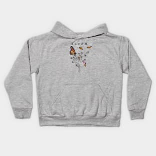 Blooming Monarchs Kids Hoodie